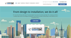 Desktop Screenshot of corporatesigns.ca