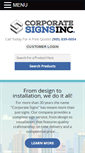 Mobile Screenshot of corporatesigns.ca